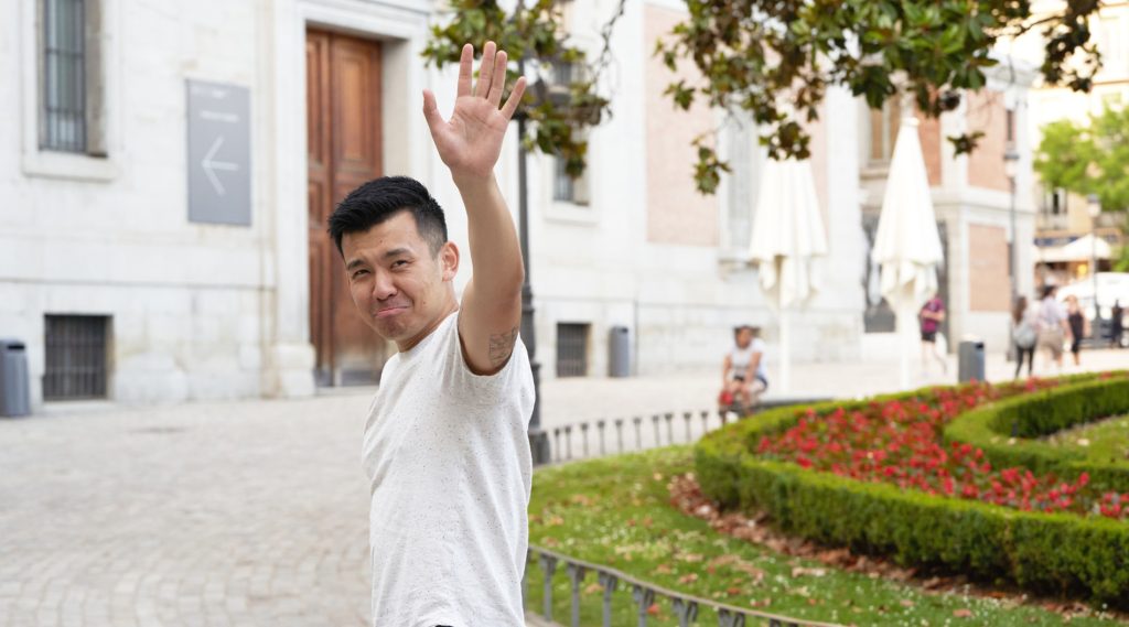Person waving goodbye when they leave a job