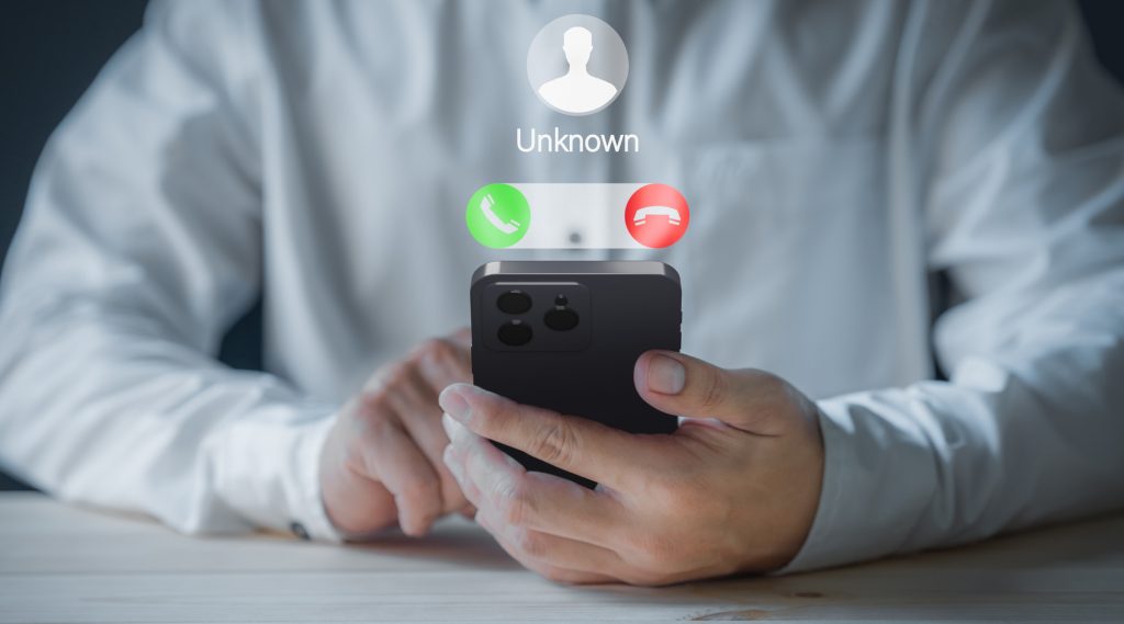 An image of a Scam phone call