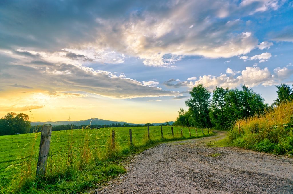 Farmland Sunset - Farm road - Agribusiness Recruiting - Agricultural Appointments