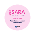 Seek Awards Recruitment Leader of the Year 2024 Tile