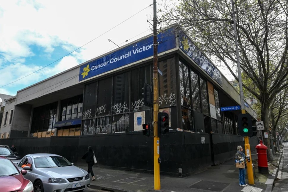 A planning application for an apartment tower on the corner of Rathdowne and Victoria Streets in Carlton has been denied by Melbourne City Council.