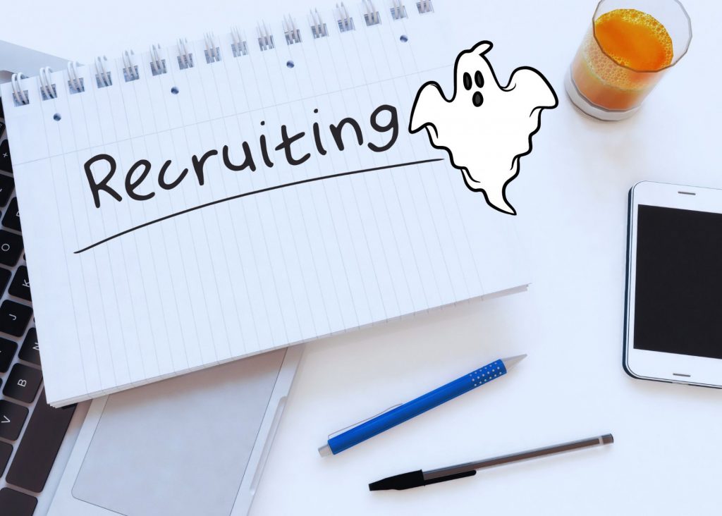 What is ghosting in recruitment? Ghosting is a sudden stop in communication between an employer, a candidate, or a recruiter.