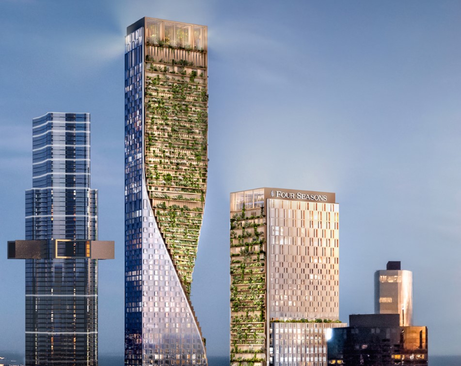 An apartment that won’t be constructed for another five years has broken Melbourne property records, selling for $38 million to an international businessperson.