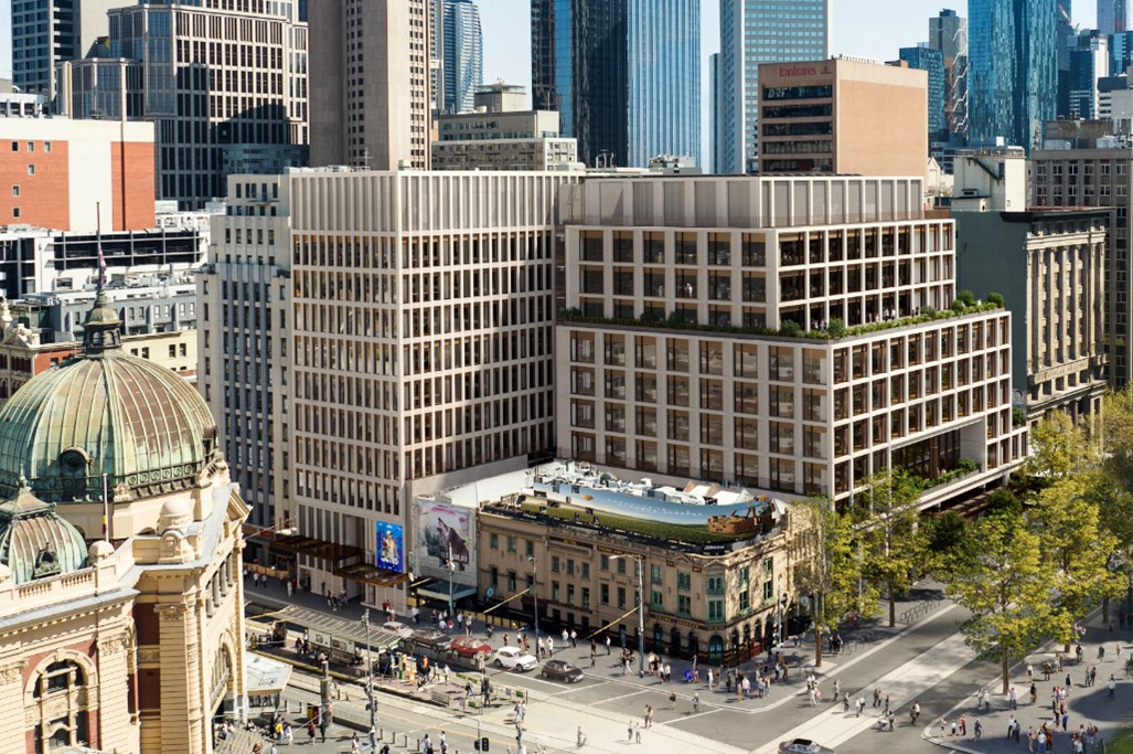 The Victorian Government has endorsed plans for a 10-storey development by Lendlease, located adjacent to Melbourne’s iconic Young & Jackson Hotel.