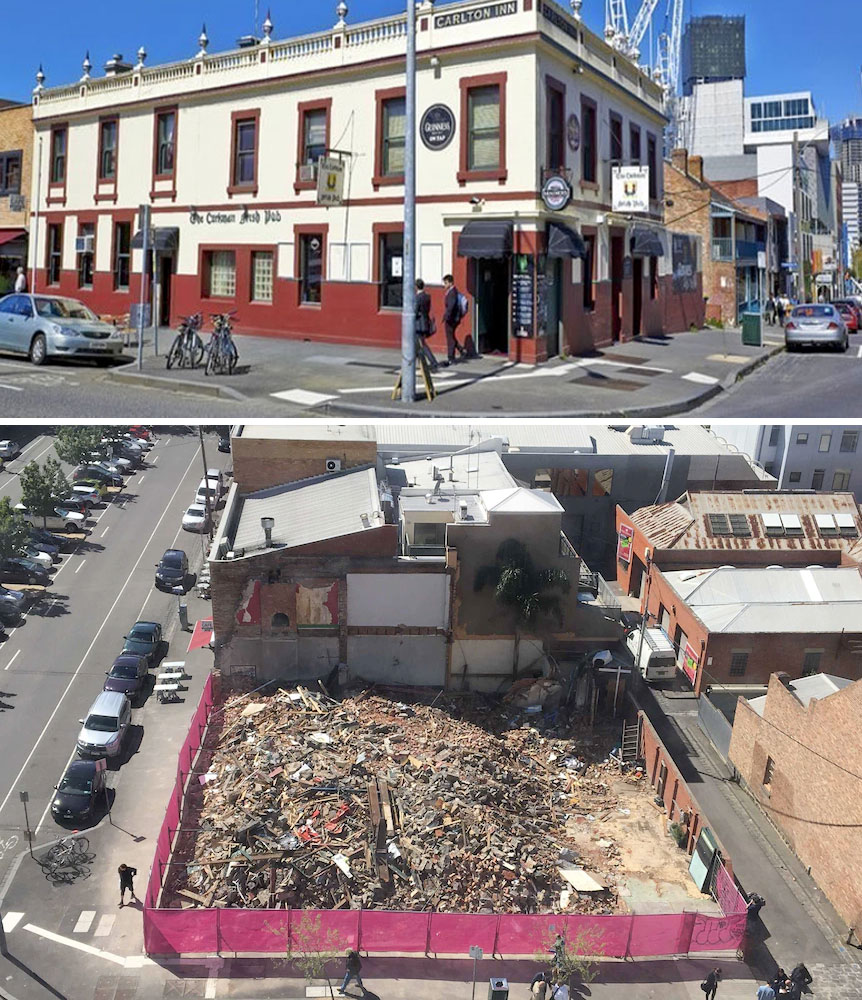 If you follow some of Melbourne’s more… unfortunate planning adventures, you may be well acquainted with the saga of the historic Corkman Hotel in Carlton.