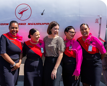 Five of our First Nations team members smiling and laughing together