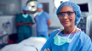Anaesthetist in an operating theatre, representing anaesthetics careers for IMGs in Australia