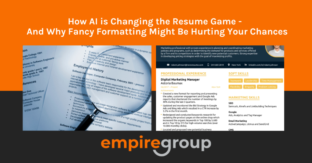 How AI is Changing the Resume Game – And Why Fancy Formatting Might Be Hurting Your Chances