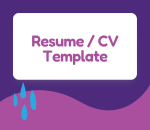 ECEC Resume /CV Template
