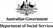 Australian Government Department of Social Services logo.