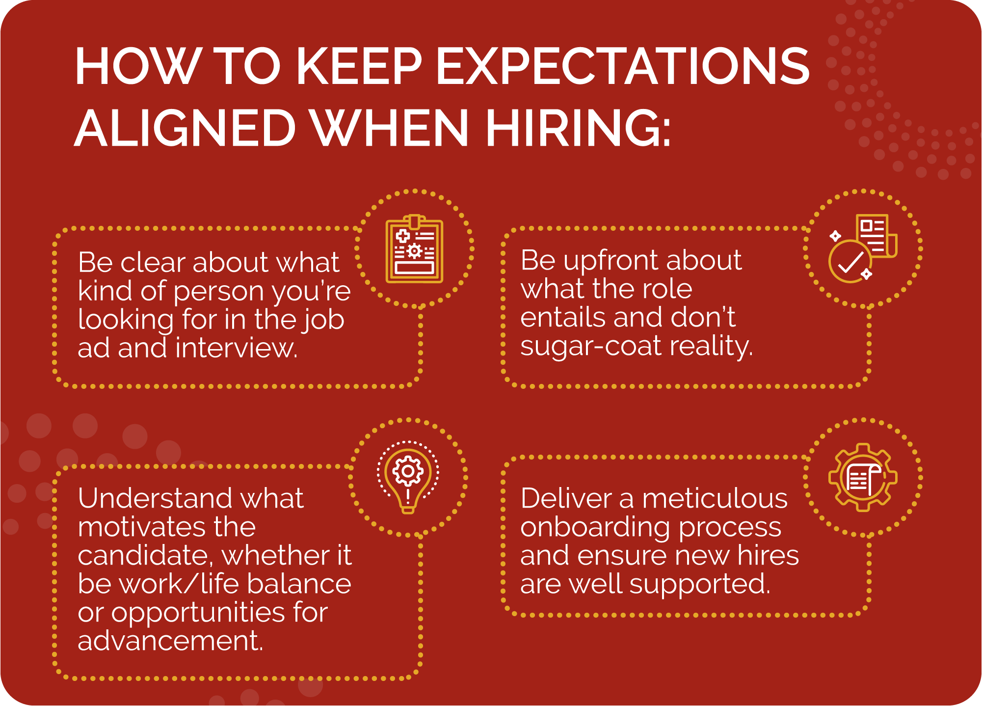 How to keep expectations aligned when hiring 