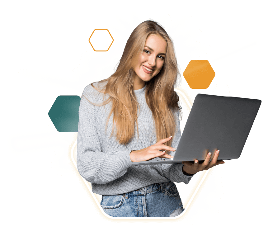 Lady with laptop - Temp Agency in Australia & New Zealand