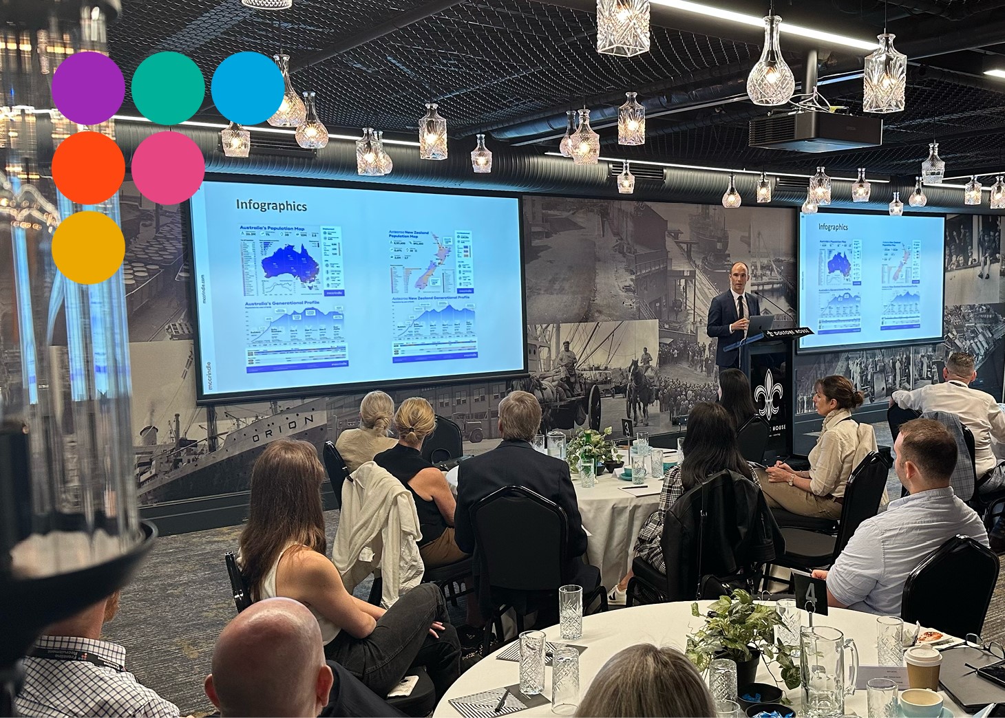 Geoff Brailey from McCrindle speaking at our Agency Owner Summit in Sydney in March 2023
