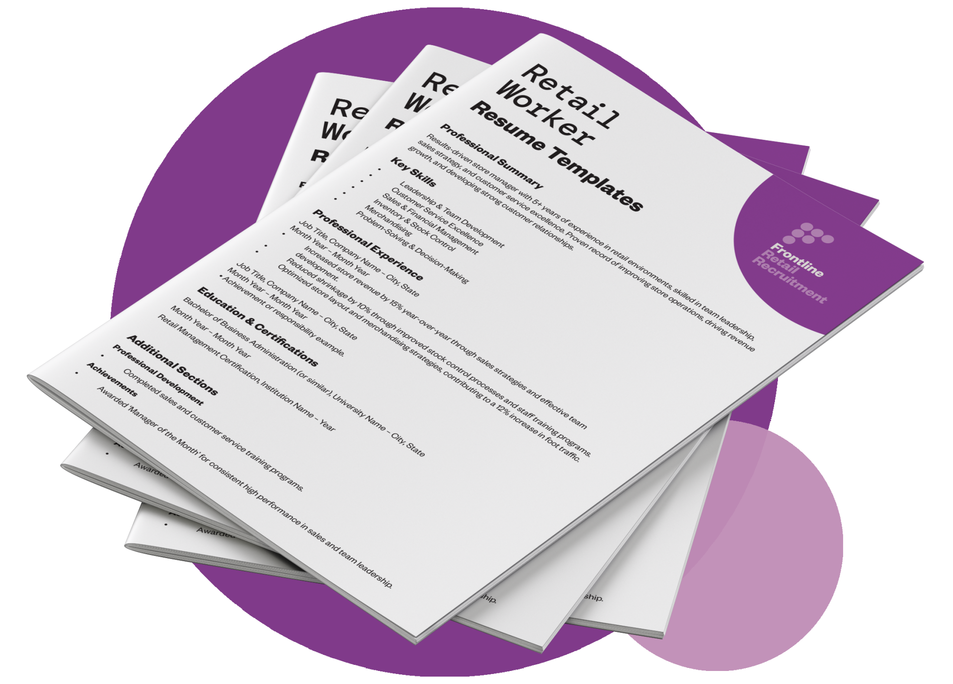 Frontline Executive Retail Resume Template