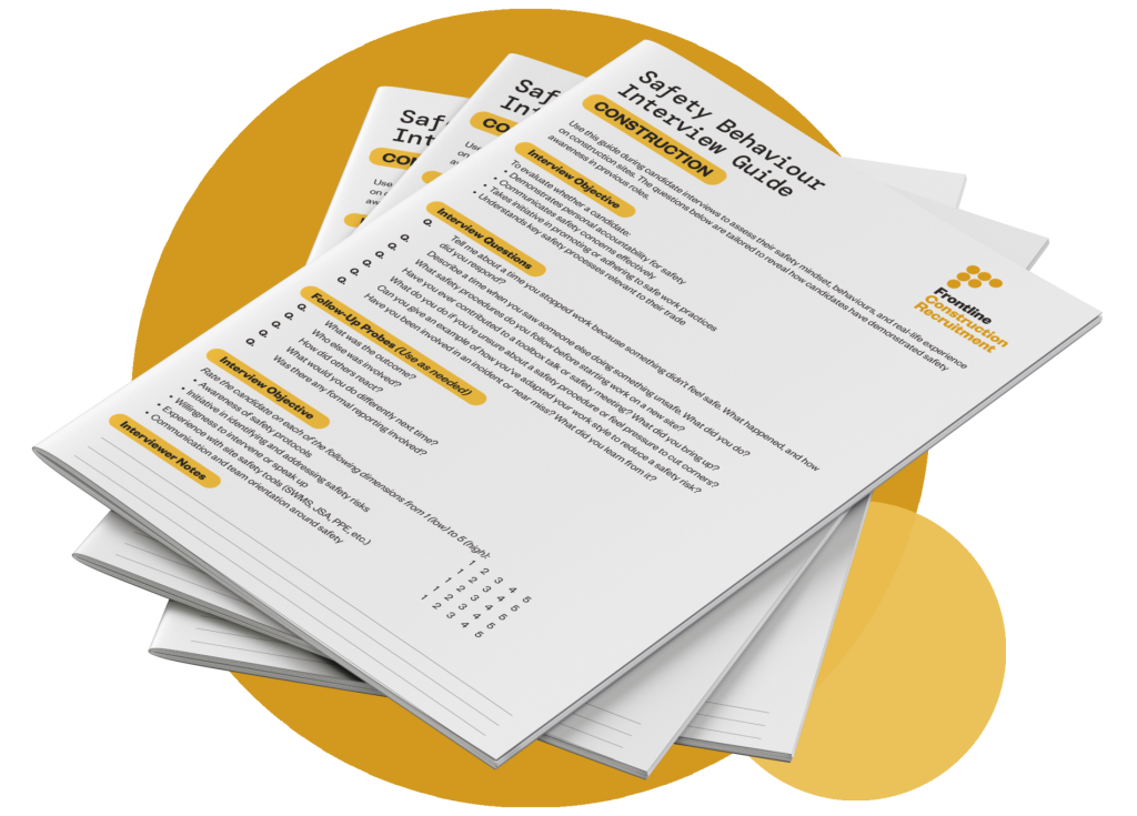 Construction Safety Behaviour Interview Guide