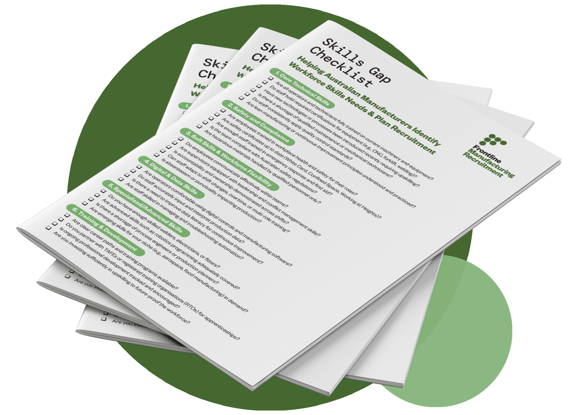 Manufacturing Gap Skill Checklist