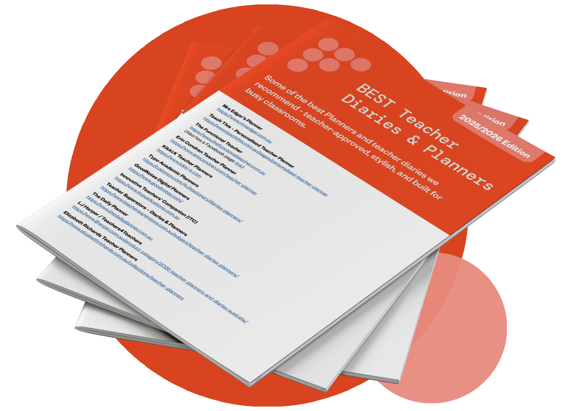 Download your free Best Teacher Diaries & Planners Resource