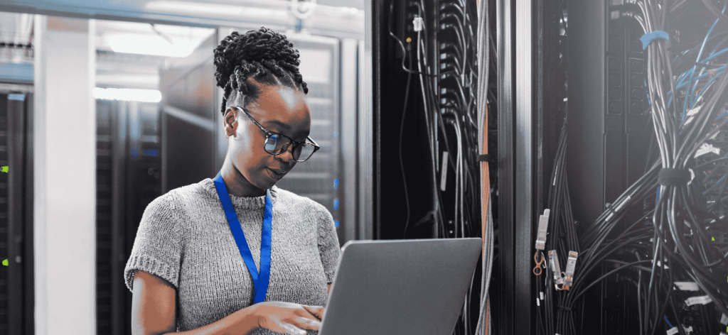 Cloud Engineer monitoring and maintaining cloud infrastructure and data servers in an Australian technology environment.