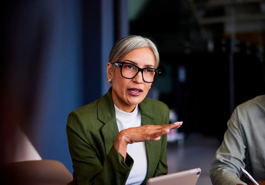 HR Business Partner leading a workplace discussion and supporting people and culture initiatives in an Australian organisation.