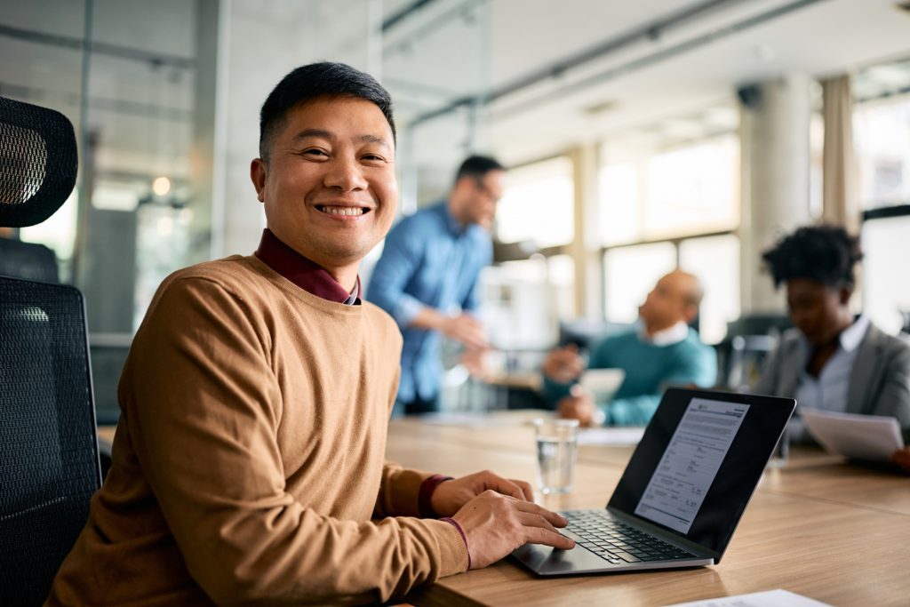 Insurance professional working on insurance CV