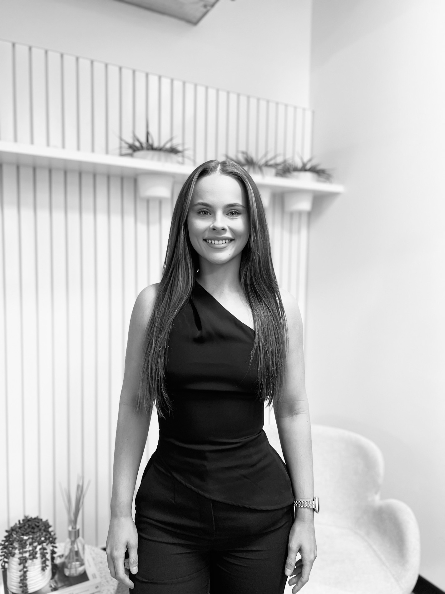 Staff Photo - Sophie Hemming (B&W)