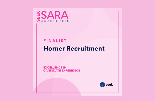 SARA Finalist logo - Horner Recruitment