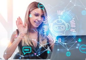 The Future of Volume Recruitment: How AI is Changing the Game - girl on the laptop