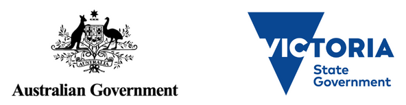 Australian government and vic logos - hudson recruitment
