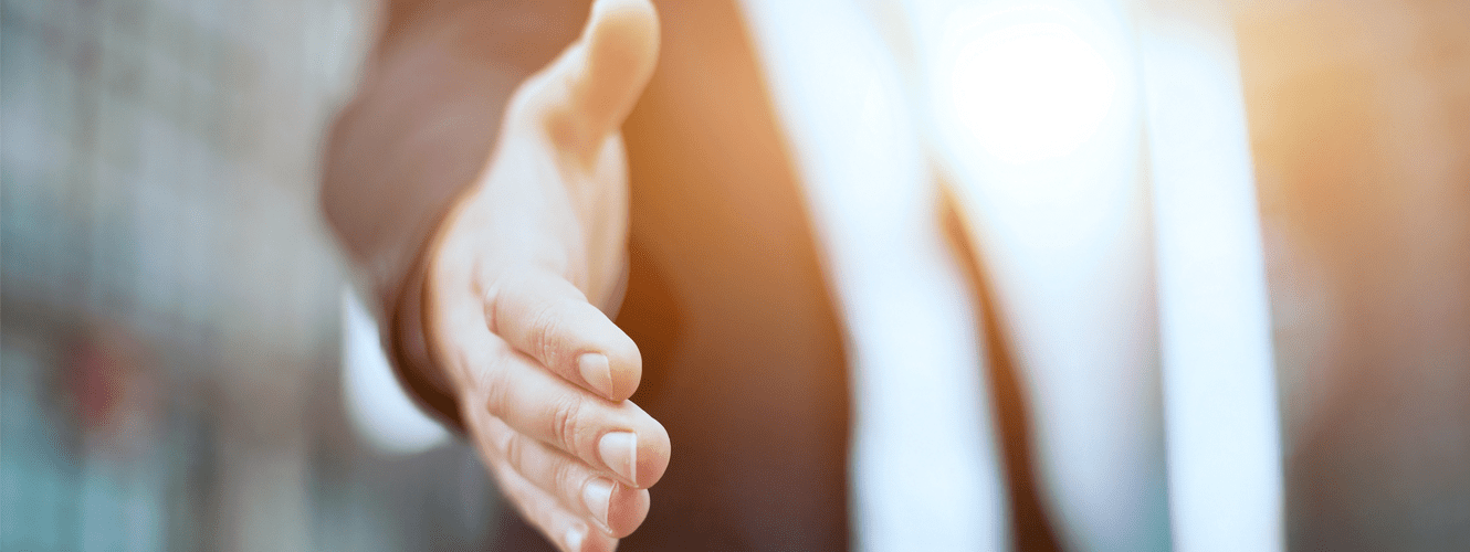 Shaking hands