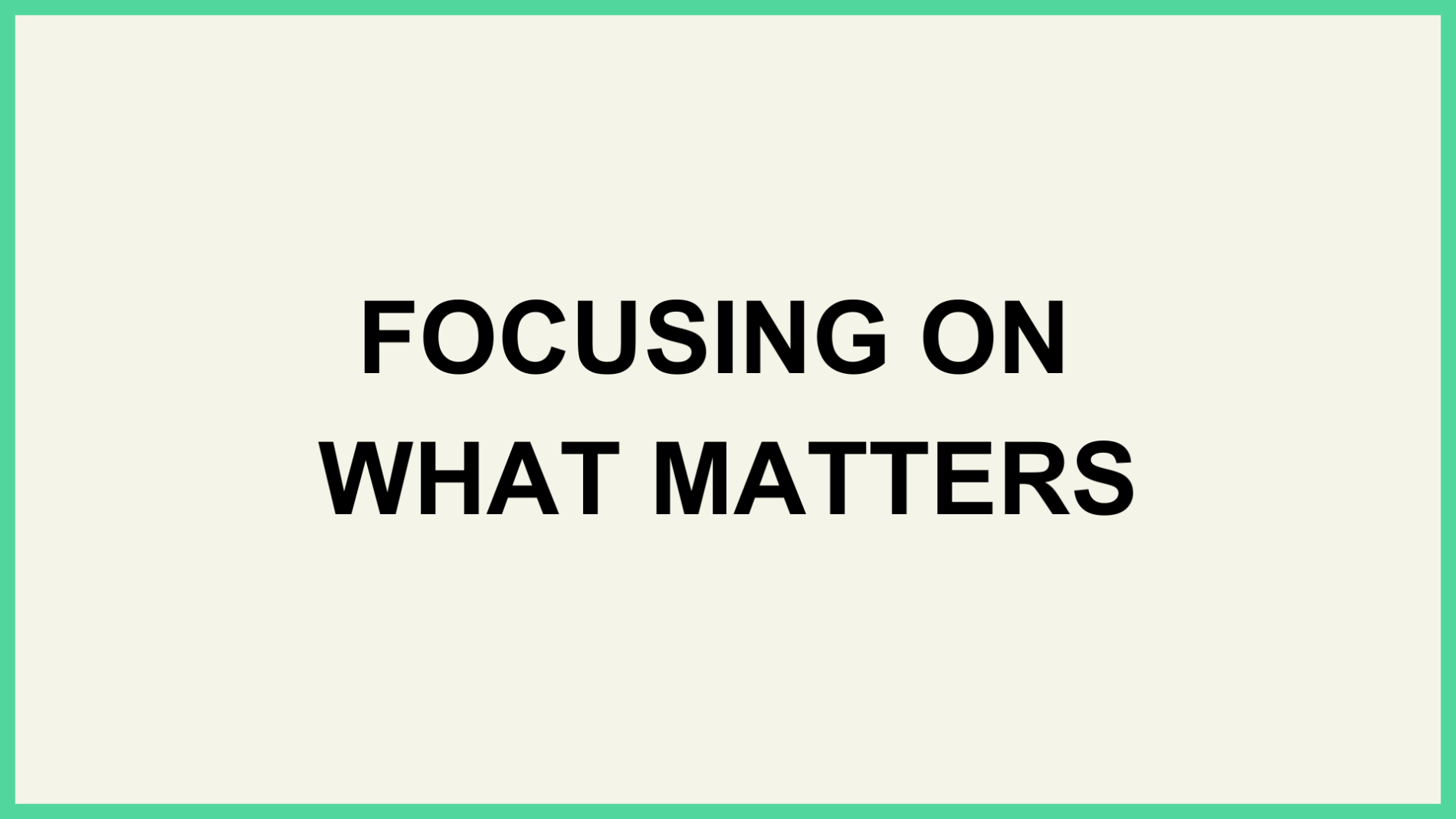 Late 2024: Sharpening our focus
