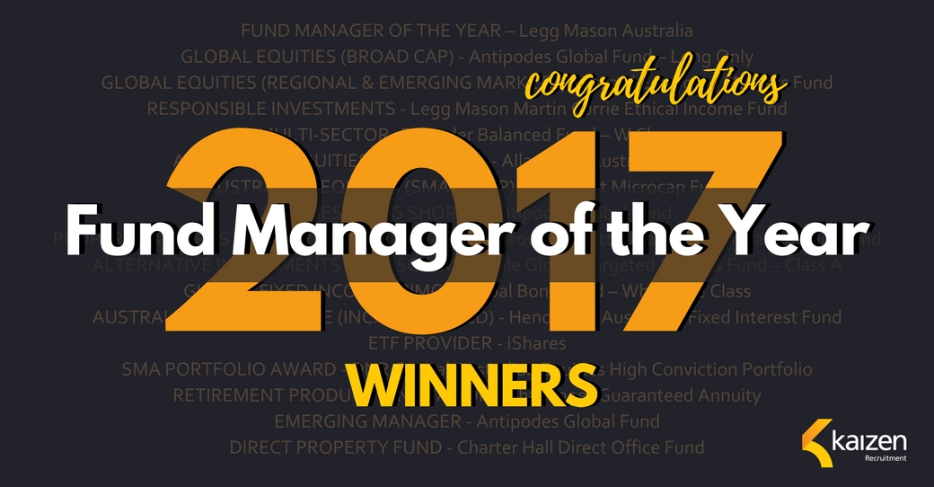 2017 Funds Manager of the Year Award Winners
