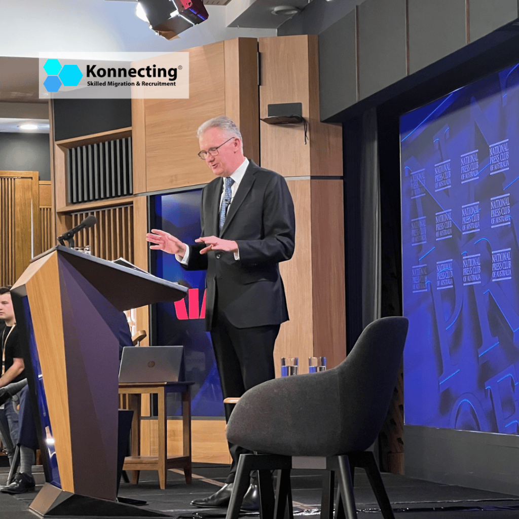 National Press Club – Address by the Hon Tony Burke MP Canberra, ACT, Oct 15, 2025 Attended by Fred Molloy, Registered Migration Agent.