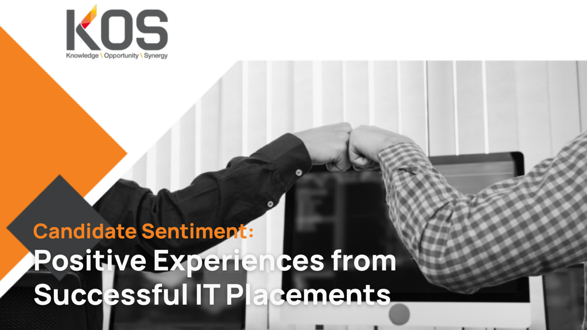 The cover of the white paper —— Candidate Sentiment: Positive Experiences from Successful IT Placements