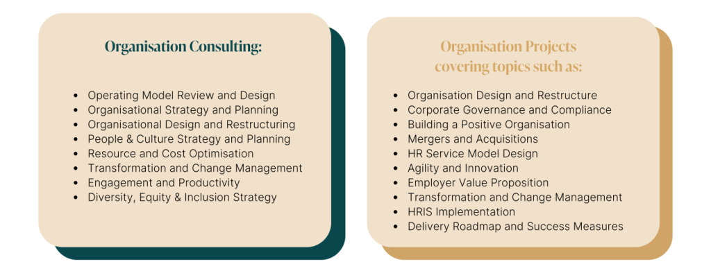 Consulting for your Organisation