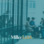 Business meeting in an open plan office