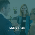Group of professionals networking at an event