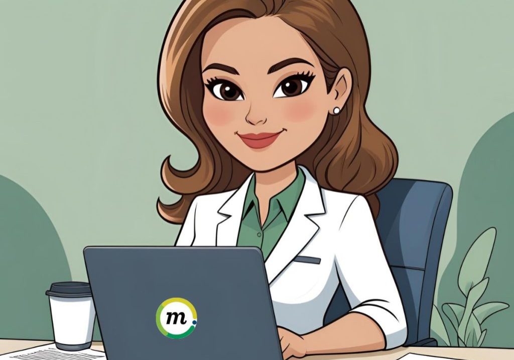 Lady at a desk