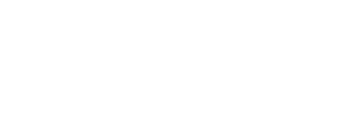 AECOM (Architecture, Engineering, Construction, Operations, and Management) logo.