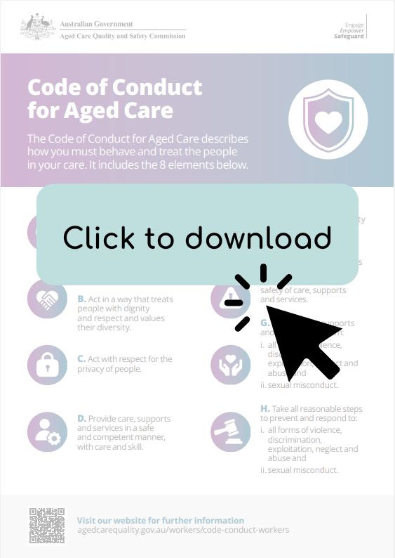 code of conduct for aged care 