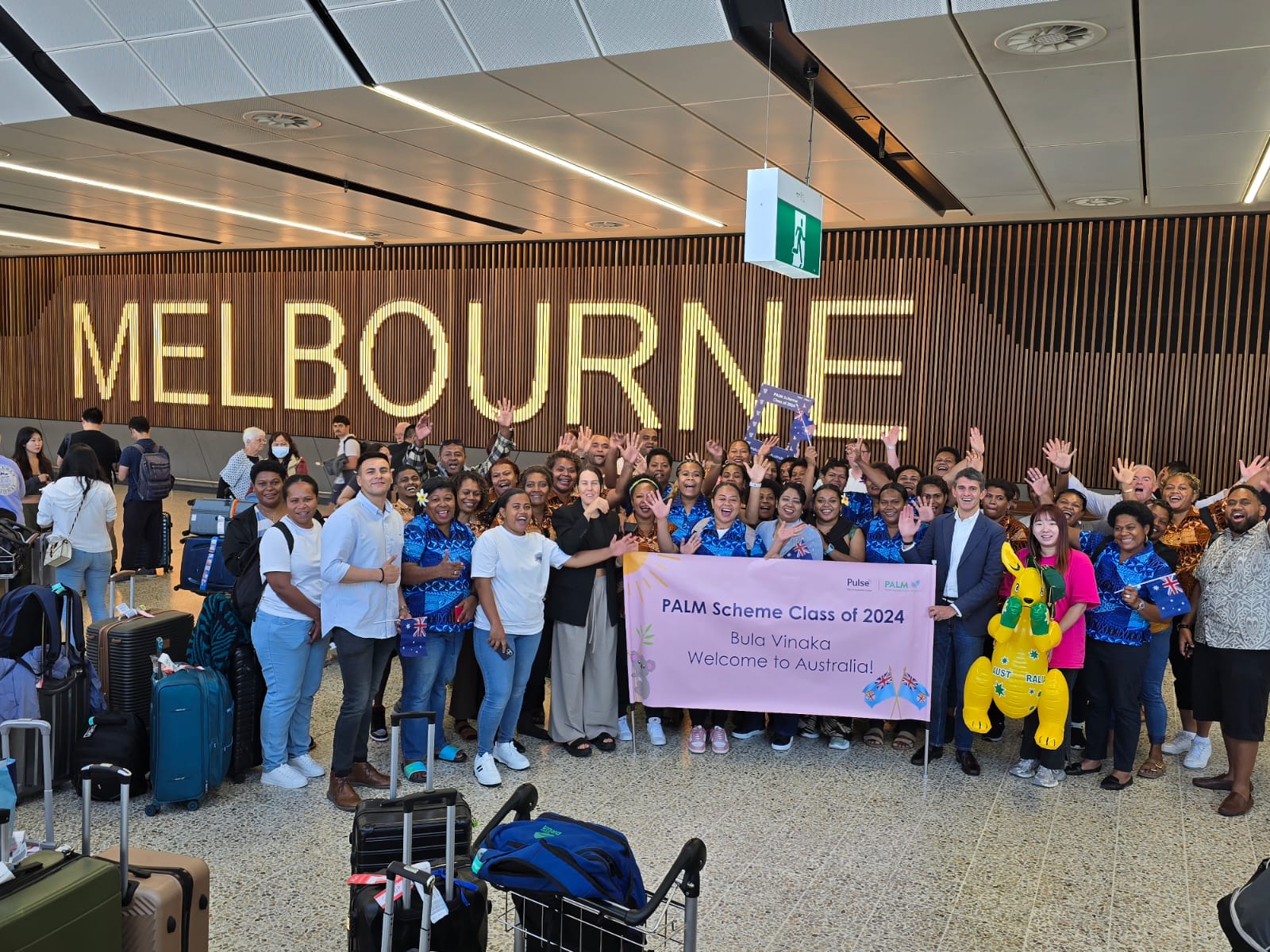 melbourne airport arrival PALM