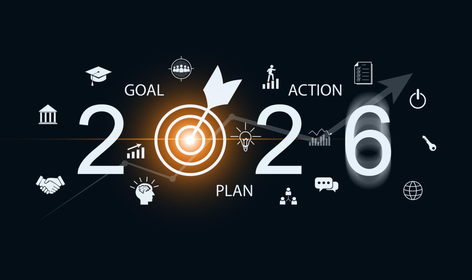 2026 career goals plan and action concept with engineering and trades elements.